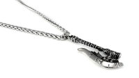 Stainless steel necklace Odins axe skull