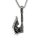 Stainless steel necklace Odins axe skull