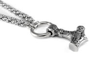 Solid stainless steel necklace Thors Hammer