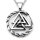 Solid stainless steel necklace Nidh&ouml;ggr with valknut
