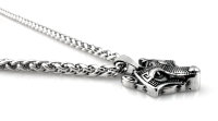 Discreet stainless steel necklace Fenris Wolf