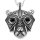 Stainless steel Viking necklace bear with celtic knots