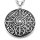 Stainless steel necklace Vegvisir with celtic knots
