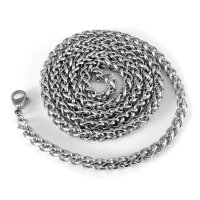 Stainless steel necklace viking shield with helm of awe