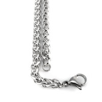Stainless steel necklace with anchor pendant