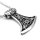 Stainless steel necklace odins axe with celtic knots