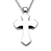 Stainless steel necklace Cross