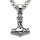Ladies stainless steel necklace Thors Hammer with Triquetra