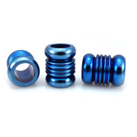 Modern Stainless Steel Beard Pearl Blue - 6 mm inner diameter