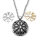 Stainless Steel Necklace with Interchangeable Helmet of Awe - Silver and Gold Colors